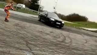 BMW M550d Drift crash