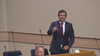 Sukob Milorada Dodika i Nebojse Vukanovica u Skupstini (BN Televizija 2019) HD