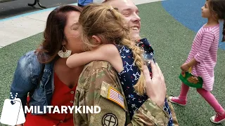 Army Dad pulls off dual surprise for daughters at school | Militarykind