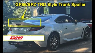 22+ Toyota GR86/BRZ: TRD Style Trunk Spoiler