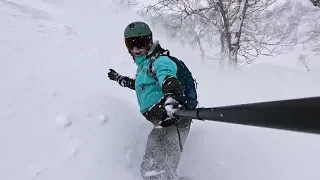 Snowboarding Niseko, Japan -- Feb 2023