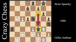 Boriss Spassky Vs Gilles Andruet // Brilliant Move