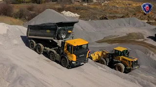 Самоскиди Scania на службі в "Автодорі", м.Чорноморськ