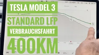 400 km Reichweite mit Tesla Model 3 SR+  LFP 55 Akku bei 100kmh ist das möglich? Wie weit kommt man?
