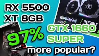 RX 5500 XT 8GB vs GTX 1660 SUPER: FPS Comparison [Ultra Quality Settings], 1080p and 1440p