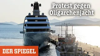 In türkischem Hafen: Ukrainische Seeleute blockieren russische Oligarchenjacht | DER SPIEGEL