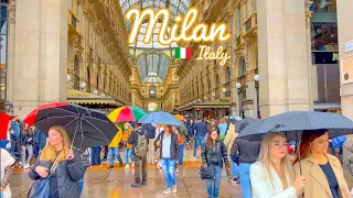 Milan Italy y 🇮🇹 - Elegance in Every Raindrop - 4k HDR 60fps Walking Tour (▶163min)