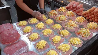 치즈돈까스 Cheese Bomb! Amazing Cheese Pork Cutlet Making by Pork Cutlet Master - Korean street food