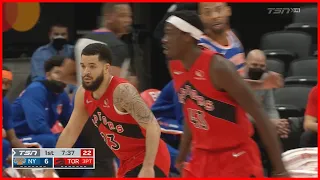 Steady Freddy Drains the Tough Fade Away 3 | RAPTORS vs KNICKS | Jan 2, 2022 | 21-22 Season