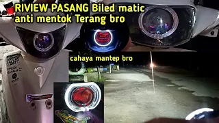 PASANG PROJIE PROJECTOR BILED MOTOR YAMAHA MIO J‼️Solusi lampu led terang gak silau