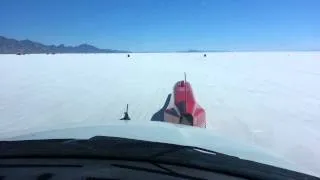 Valley Fever Streamliner push start at Bonneville