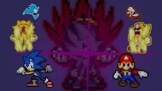 Sonic And Mario Vs Nazo (Sprite Animation) Part 1