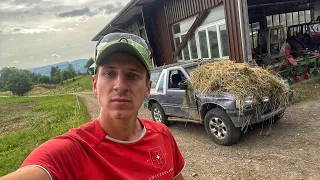 GRANDFATHER is preparing an ATTACK,  A UKRAINIAN on a Farm in Switzerland