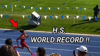 High School World Record !! | The Fastest American 4x100 HS in History | Victor Lopez 2024