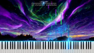 Lullaby by Evgeny Khmara Piano Tutorial featuring “Northern Lights” Art