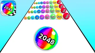 Top Tiktok Video Gameplay Ball Run 2048 New Satisfying Mobile Game All Levels Update