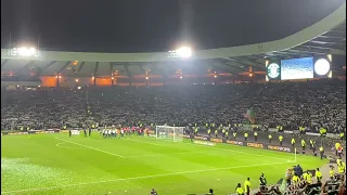 Celtic fans in stunning rendition of You'll Never Walk Alone after their Cup Final win over Hibs