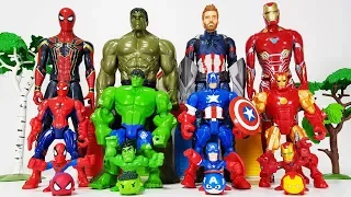 Avengers Smaller & Bigger Transformation, Go~! Hulk, Iron man, Spider Man