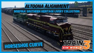 TSW3 | Altoona Alignment | Norfolk Southern Heritage Livery Collection | ES44AC | Horseshoe Curve