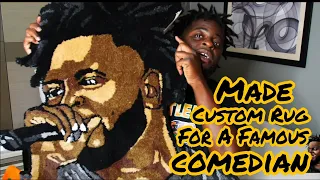 Made A Custom Rug For A Famous Comedian | How To Add Words To A Tufting Design | Tugs Rugs