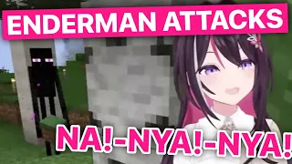 AZKi Screams Cutely When Attacked By Enderman (AZKi / Hololive) [Eng Subs]