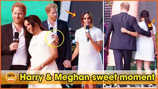 Body language expert revealed Harry and Meghan's gesture revert to their more familiar-looking PDA