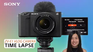 Sony | ZV-E1 Full-Frame Vlogging Camera – Time Lapse