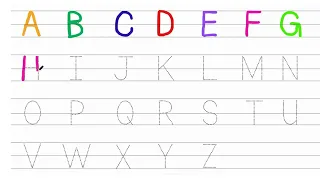 Colorful Letters! Learn How to Write the Alphabet!