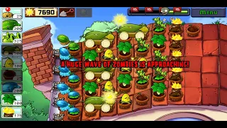 Roof level-9 completed in plants vs Zombies adventure 2||susmitagaming