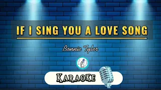 IF I SING YOU A LOVE SONG -Bonnie Tyler | KARAOKE | Blue•Vibes