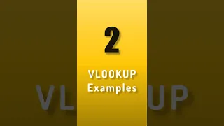 2 VLOOKUP Examples for productivity #shorts #youtubeshorts #viral #trending