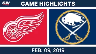 NHL Highlights | Red Wings vs. Sabres - Feb. 9, 2019