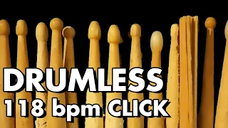 Drumless Backing Track | Hard Rock 118 bpm with Click & Melody