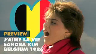 J'AIME LA VIE - SANDRA KIM (Belgium 1986 - Eurovision OLD Previews)