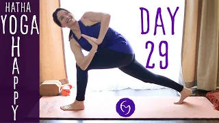 30 Minute Hatha Yoga Happiness: Practice Acceptance and Surrender Day 29 | Fightmaster Yoga Videos