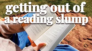 Getting Out of a READING SLUMP 📚🐻  this is what i've learned to do