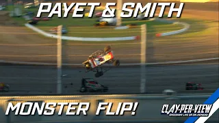 Speedcars | Payet & Smith Big Flip! - Perth Motorplex - 18th Mar 2023 | Clay-Per-View Highlights