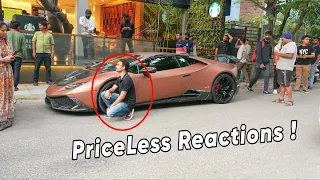 People Go Crazy Seeing Lamborghini In India | Police didn't Like it !