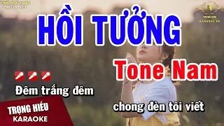 Karaoke Hồi Tưởng Tone Nam Nhạc Sống | Trọng Hiếu