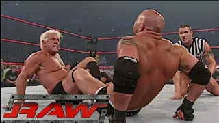 Ric Flair vs Goldberg (Randy Orton as Special Guest Referee) RAW Aug 11,2003