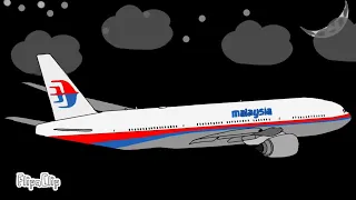 Malaysia  Airlines MH 370 10years ago crash animation (Theory) (Flipa clip)
