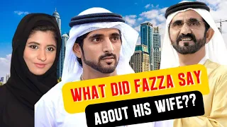 What Did Sheikh Hamdan say about his wife? |Prince of Dubai (فزاع  sheikh Hamdan) #fazza #dubai
