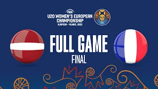 FINAL: Latvia v France | Full Basketball Game | FIBA U20 Women's European Championship 2023