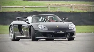 DRIFTING Porsche Carrera GT with LOUD Kreissieg Exhaust!