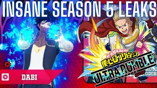 INSANE SEASON 5 LIVE LEAKS!!! EVERYTHING YOU NEED TO KNOW! - My Hero Ultra Rumble News