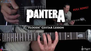 Floods Guitar Lesson (FULL SONG) - Pantera