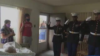 Local Marines give special salute to local veteran in hospice