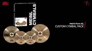 MEINL Cymbals Pure Alloy Custom Cymbal Set - 14” / 18” / 20”