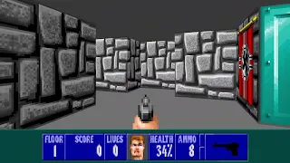 Can you beat E1M1 of Wolfenstein 3D without killing any enemies on the highest difficulty?!