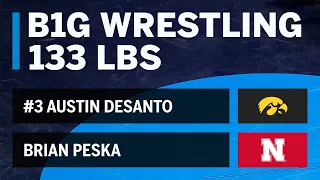 133 LBS: #3 Austin DeSanto (Iowa) vs. Brian Peska (Nebraska)